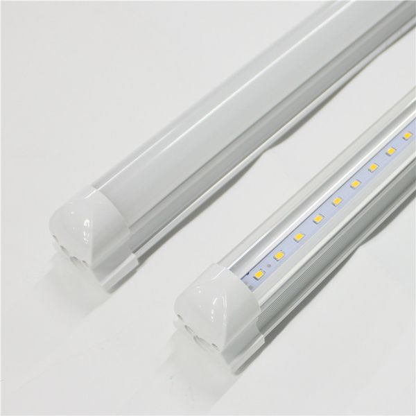 T8 LED-Röhren, 4 Fuß, 120 cm, 22 W, AC85–265 V, integrierter PF0,95, 100 lm/W, 5000 K, 5500 K, Leuchtstofflampen, 4 Fuß, 250 V, lineare Balkenlampen, Zubehör, Direktverkauf ab Werk