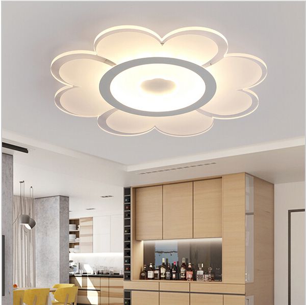 

dimmable led ceiling light flower ceiling chandeliers ultra thin acrylic round ceiling lamp for living room bedroom decoration
