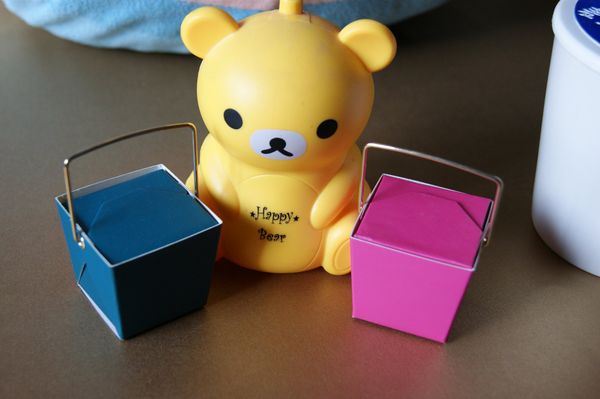 

[simple seven] basket shape ring box/blue or pink design earring carrying case/ fashion 4*4*3.5cm earring studs display/ special jewelry box, Black;white