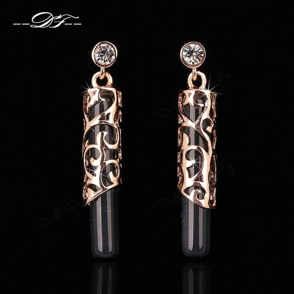 

2015 Новый камень из опалового камня, обернутый серьгой с капюшонами 18K с золотым по