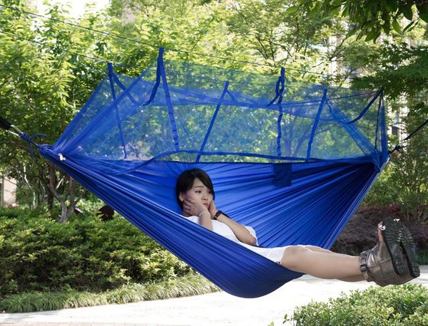 Tendas de Ar de Poliéster Simples Tenda de Abertura Automática 2 Pessoa Fácil Carry Quick Hammock com Redes de Cama de Verão Ao Ar Livre Tendas de Ar Transporte Rápido