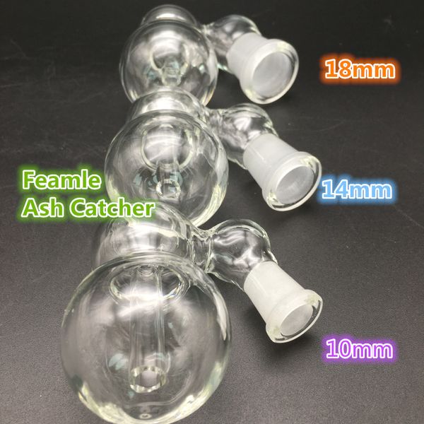 Wasserpfeifen Glas-Aschefänger, 10 mm, 14 mm, 18 mm Gelenkgröße, Calabash-Wasserpfeifen-Design, Aschefänger, Raucherzubehör, Bubbler für Bong