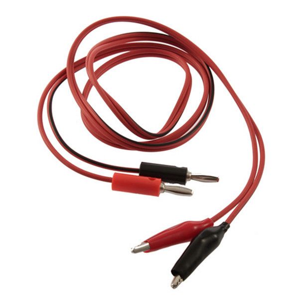 

2x2 alligator clip leads to a test probe pin of a banana plug cable cord wholesale for digital multimeter current