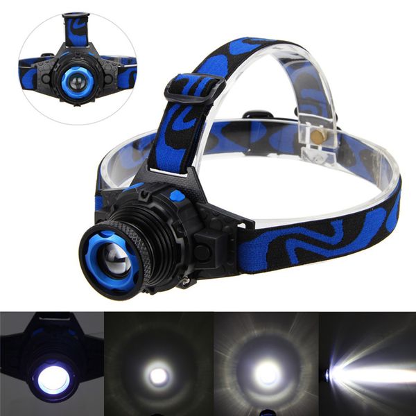 

Cree q5 3 mode 500 lumen led rechargeable focu headlight headlamp zoomable head lamp potlight lantern for hunting u eu charger