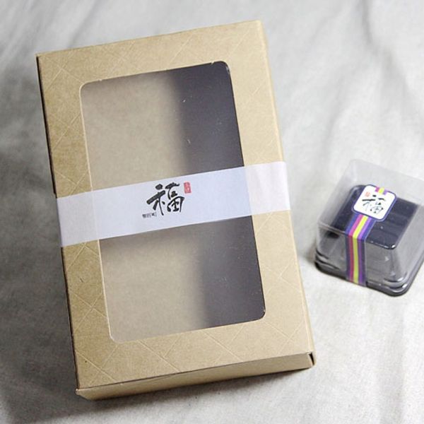 

12x18x5cm kraft paper cake box,cracker gift muffin cookies box pastry box moon cake packaging wholesale cookies box for 6 mooncake