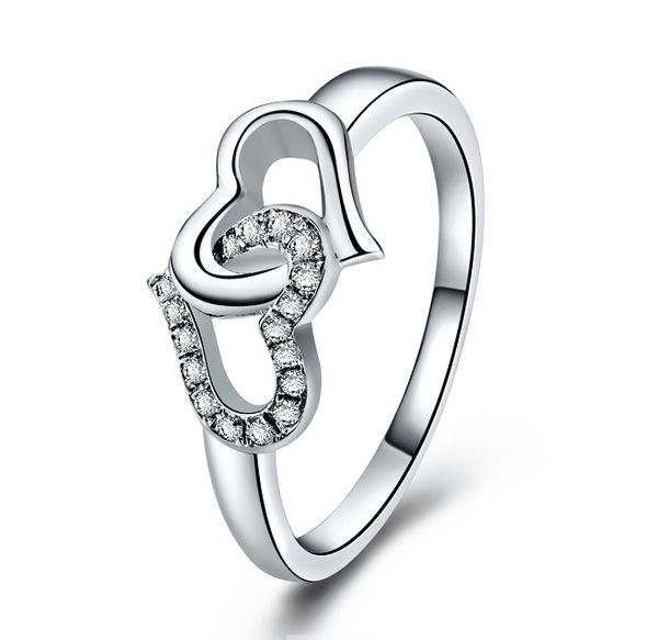 bague argent double coeur bague argent double coeur