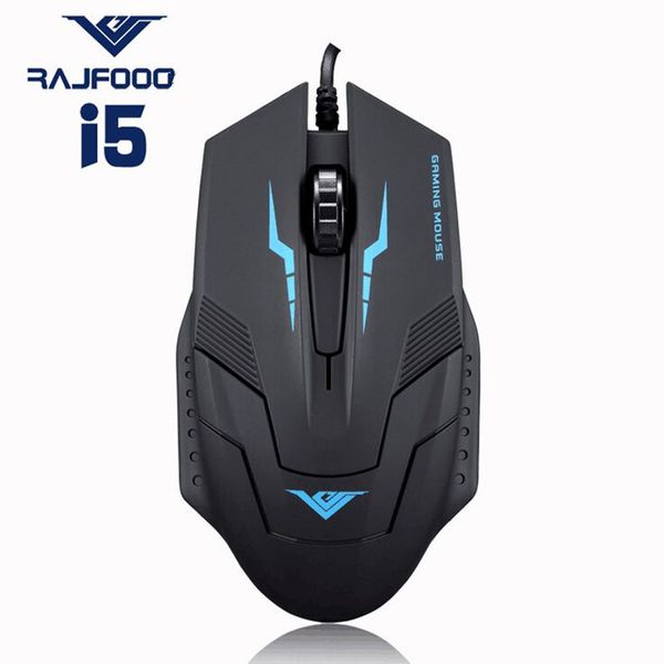 

rajfoo i5 usb wired mouse 1.6m for business & entertainment gaming mouse gamer usb maus ratones pc lapmouse wholesales
