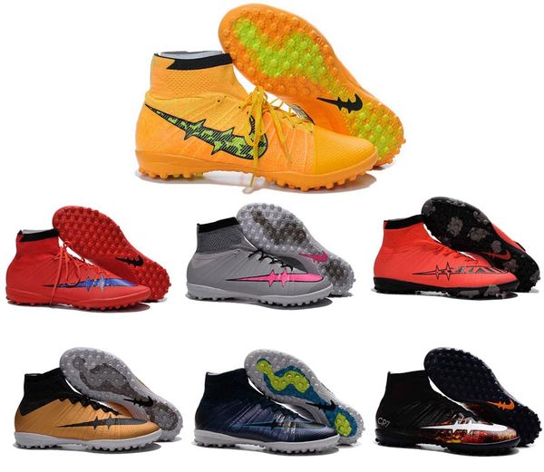 Youth Mercurial Superfly Cr7 Lava Indoor Soccer Cleats Shoes