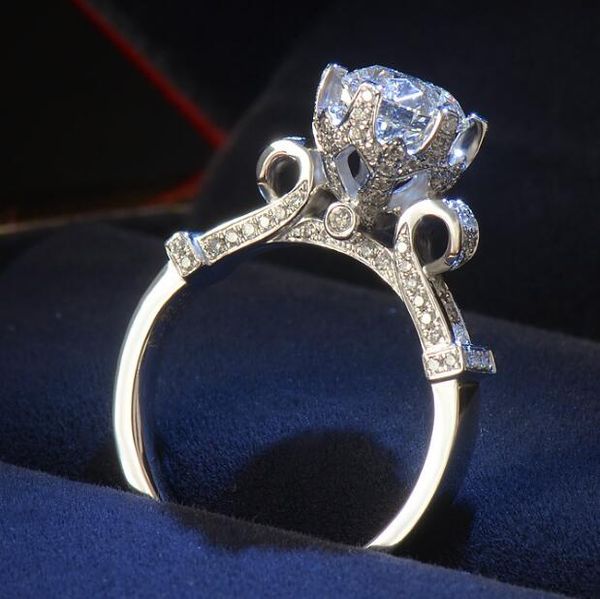 

2017 US GIA сертификат Victoria Wieck Eternity Jewelry 2ct Топаз имитировал бриллиантовое кольцо 925 об