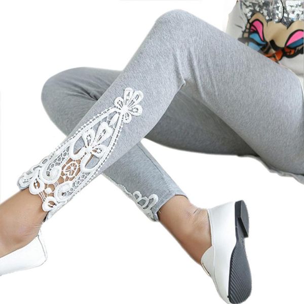 

wholesale-seller fashion autumn women leg e side lace leggings jan22, Black;white