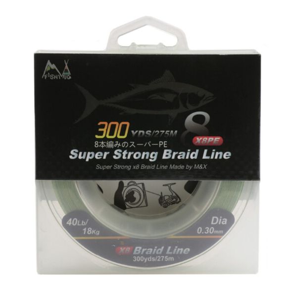 

wholesale- 300yds weave x 8 strands braid fishing line strong braid line 10lb ing