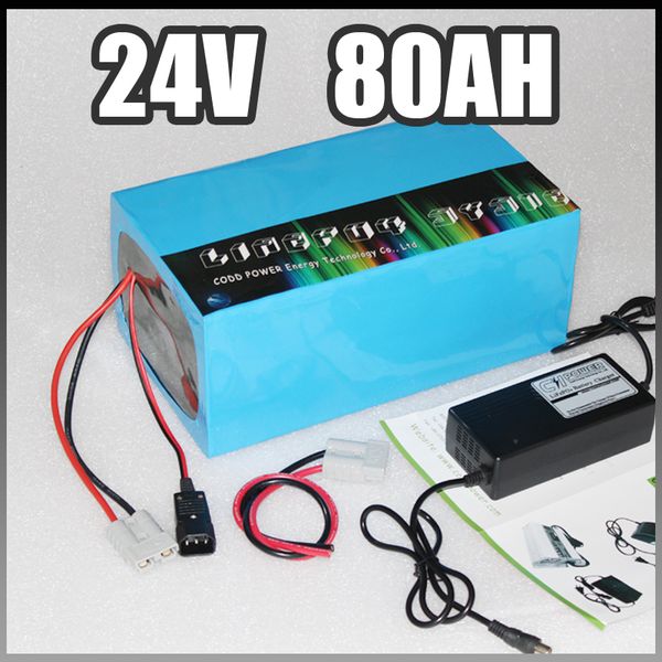 24V 80Ah электрический велосипед батареи, 1200W электрический велосипед литиевая батарея с BMS зарядное устройство 24v литий-ионный аккумулятор скутер 958