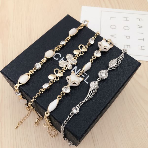 Nuovo Braccialetto di fascino Qualità Cat Eye Gem Gem Stone Pearl Gioielli Austriaco Cristallo Bracciale Colore coreano Braccialetto Colore GRATUITO GRATUITAMENTE DHL