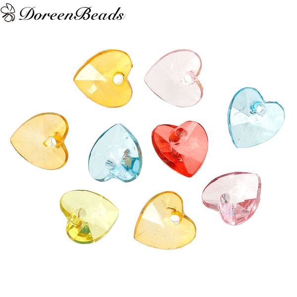 

acrylic charms heart at random transparent faceted 14mm x14mm( 4/8" x 4/8"), 300 pcs 2016 new jewelry making, Bronze;silver
