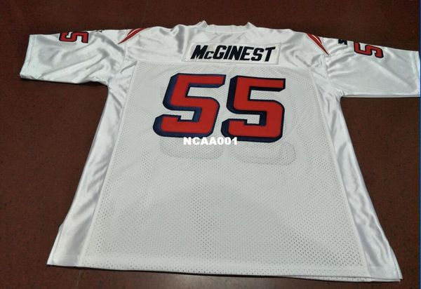 

дешевые мужчины пользовательские #55 вилли mcginest игра носить ретро колледж джерси 1990 с размером команды s-4xl или пользовательские любо, Black;red