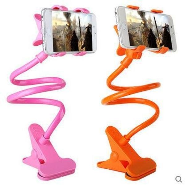 Supporto per telefono cellulare con staffa pigra Supporto per telefono con braccio lungo flessibile Supporto per tablet da tavolo Supporto da auto per letto da tavolo 360 Rotante per iPhone 6s Samsung S7