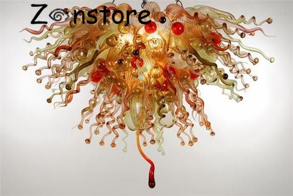 

spiral bubbles chandelier-christmas decor festival party 100% blown glass bubbles and twisted glass chandelier colored pendant chandeliers