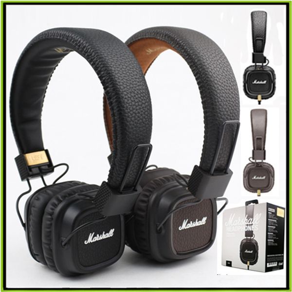 

marshall major ii headphone wired headset with mic good bass dj hi-fi headphones hifi earphones dj monitor headphones vs wireless solo2