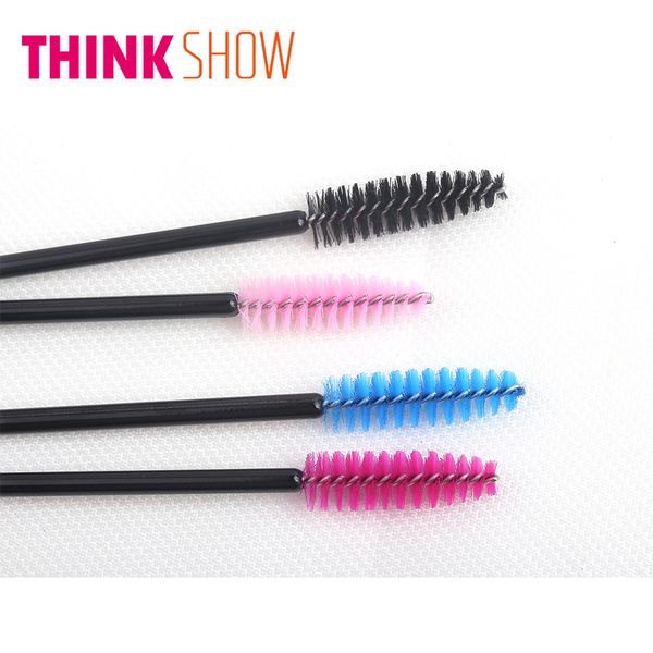 

50 Pcs Disposable Eyelash Brush Mascara Makeup Applicator Wands Brushes for Individula Eye Lashes Free Shipping