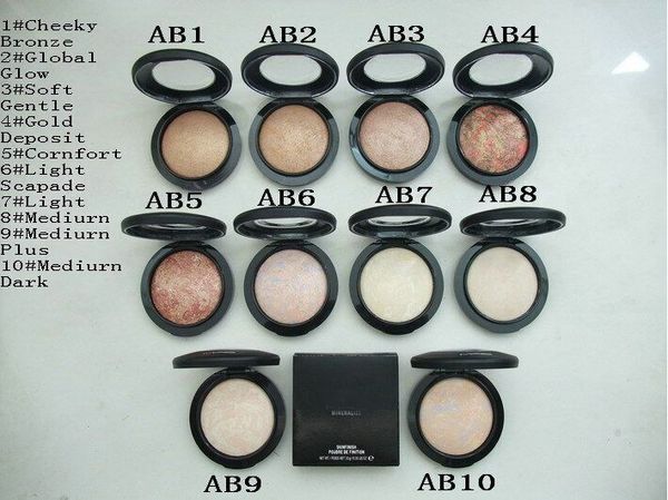 

10pc 2016 mineralize kinfini h makeup powder natural 10 color face powder 10g