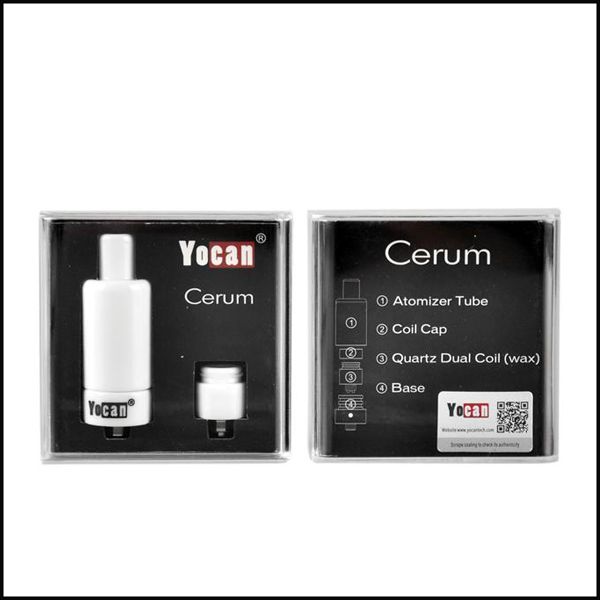 

Newest Yocan Wax Vaporizer Tank Full Ceramic Yocan Cerum Atomizer With Donut Coils and Replaceable Quartz Dual Coil