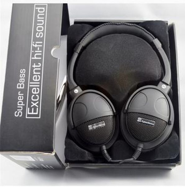 

3.5mm deep bass noise isolating headset studio monitor headphones with mic stereo hifi monitor headphone for smartphones with retail package