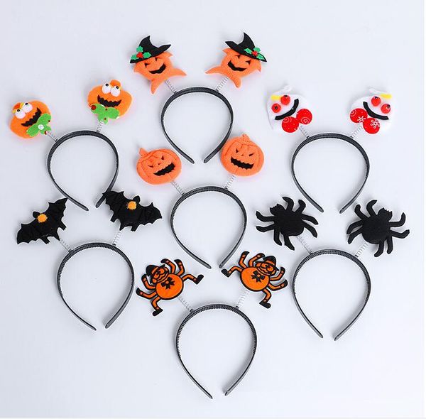 

halloween headbands pumpkin head bands kids spider crochet headbands baby bonnet children hairband hair accessories dd 001