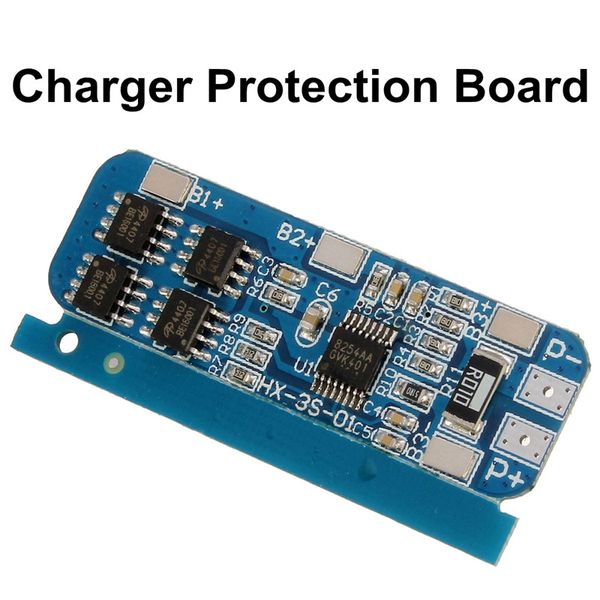 Freeshipping 3 pçs / lote 50x21x1mm 10A BMS Charger Protection Board para o Pacote de 3 18650 Li-ion Bateria De Lítio Preço de Tabuleiro De Célula Placa