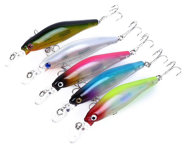 

translucent artificial plastic minnow fishing lures 10cm 8.5g swimming depth 0.3-1.2m suspension type hard fishing bait