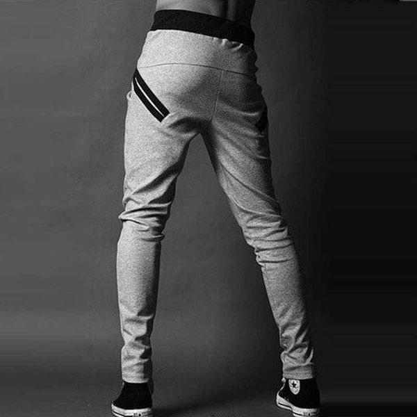 

wholesale-harem pants men new style: fashion casual classic slim fit skinny men joggers tracksuit bottoms sarouel homme men jogger pants, Black