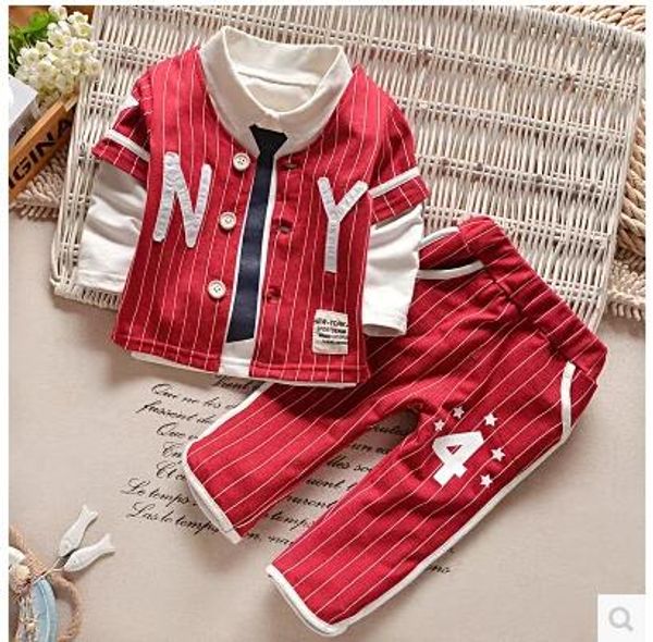 

2016 new fashion boy cute lovable treasure beibei paragraph long suit children's wear men's spring two-piece 0-1-2-3-4 years old b, White