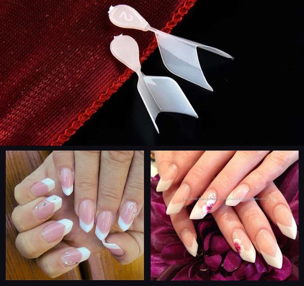 

506шт короткие края ногтей советы / Призма край французский ногтей советы натураль