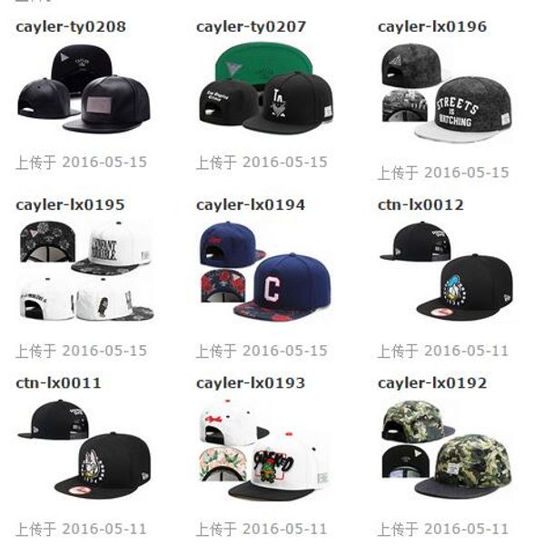 

2016 новый горячий продажа хороший Cayler Sons Team Snapbacks шляпы шапки Snap back бейсбольная шля