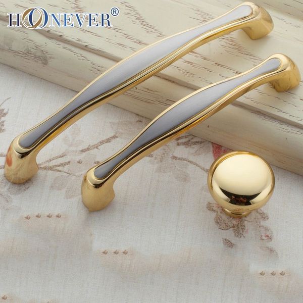 5pcs European Door Handle Gold Hardware Kitchen Cupboard Cabinet ... 5pcs European Door Handle Gold Hardware Kitchen Cupboard Cabinet ...