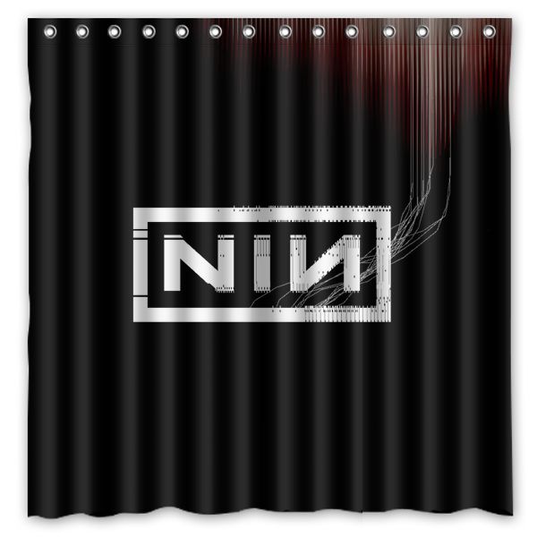 2019 Nin Nine Inch Nails Letters0 Design Shower Curtain Size 180 X