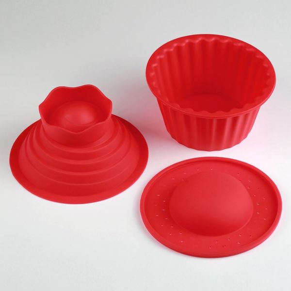 

3 in1 popular silicone giant cupcake mold 3 pcs big cupcake silicone mould heat resistant bake tools baking maker set