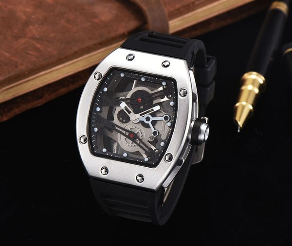 

2017 New watch brand Skull sport Watches men Casual Fashion Skeleton quartz watch free shippingMontre Homme SPROT WATCH3