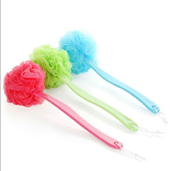 

christmas back brush body exfoliating natural body brushes bath brush long handle sponge mesh skin clean massage bath ball bathroom