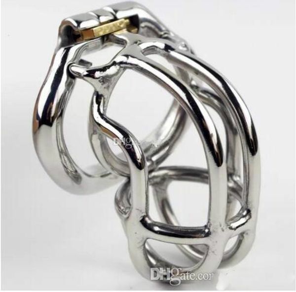 

2018 male annular chastity cage device belt with open mouth snap ring small size stainless steel kit bondage sm toys cock locks