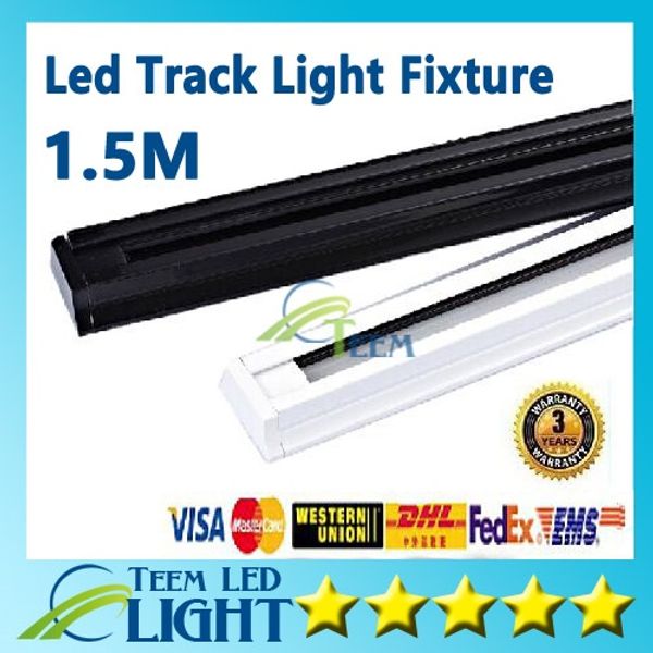 1 m 1.5 m engrossar faixa led dispositivo elétrico de luz 85 v-265 v tracklights preto branco faixa de luz holofote luminária conector garantia 3 anos 1010