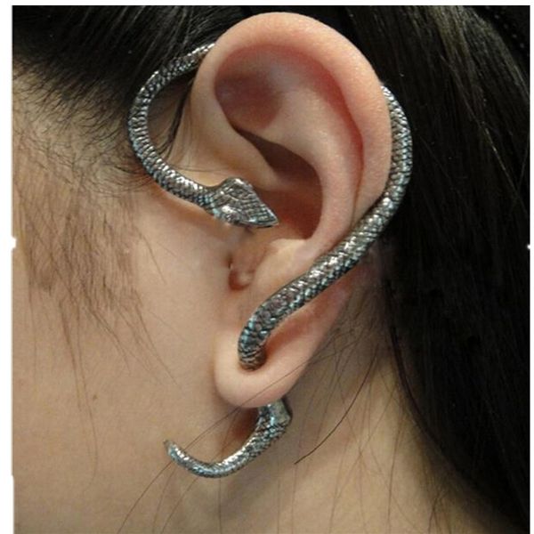 

wholesale-es100 unicorn brincos new girls earing bijoux vintage snake clip ear cuff earrings for women jewelry earings one direction, Silver