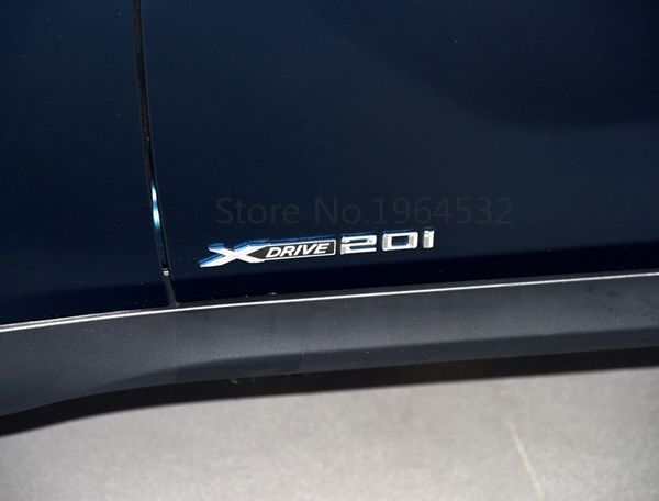 3D ABS Xdrive 20i 28i 30i 35i 40i 50i Emblema Emblema Adesivos de para-choque de carro para BMW X1 E84 F48 X3 E83 F25 X5 E53 E70 F15 X6 E71 F16293h