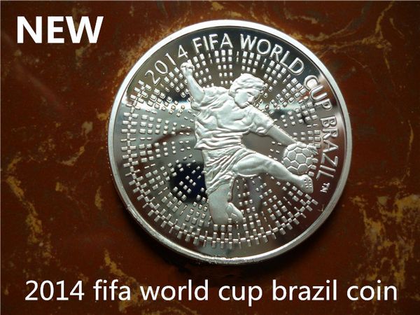 

лучшая цена 5pcs/много бесплатная доставка копа де 2014 бразилия futebol в lembranca два моэда frete безвозмездно.бразилия монета чемпионата