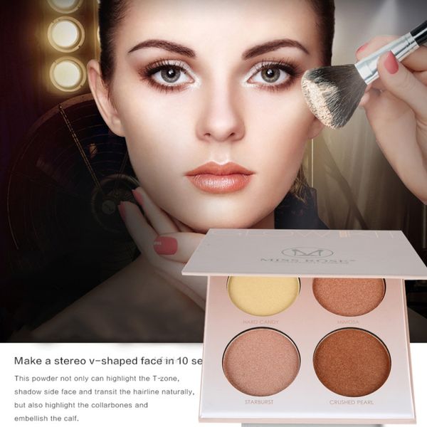 

wholesale brown white shimmer face glow brighten concealer palette base minerals makeup bronzers highlighters contour powder