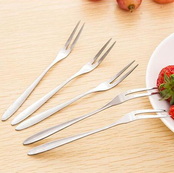 

good a++ stainless steel cutlery fruit snack snack small fork df006 mix order as your needs