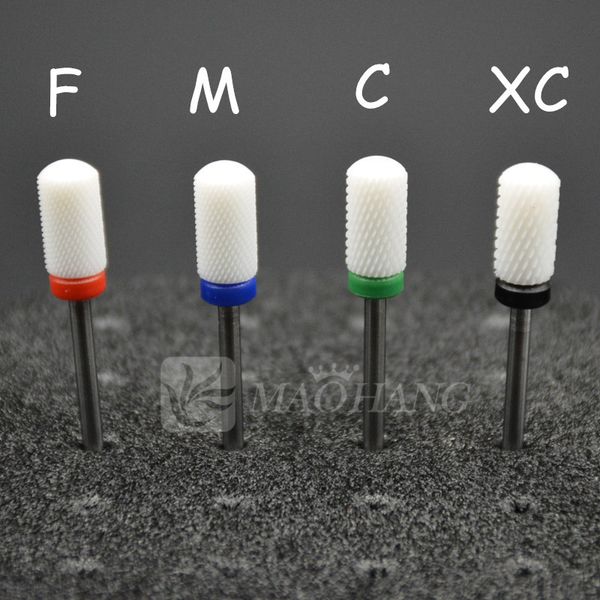 

4pc lot ceramic electric nail drill bit mill cutter nail file for nail electric drill manicure device machine acce ory tool