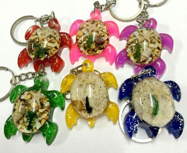 

12 pcs tortoise totem style vogue colorful charming keychain, Slivery;golden