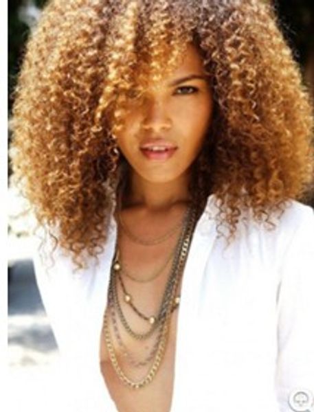 

xiu zhi mei cosplay synthetic wigs long kinky curly blonde wigs for black women perruque cheveux synthetic afro harajuku wig soft