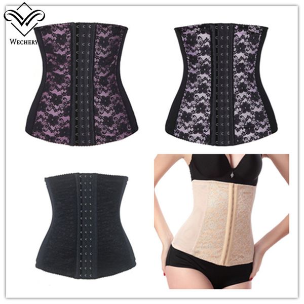 

waist training corset steel bone waist cincher/trainer/ body shaper underbust bustier/corsage korsett plus size xs-6xl, Black;white