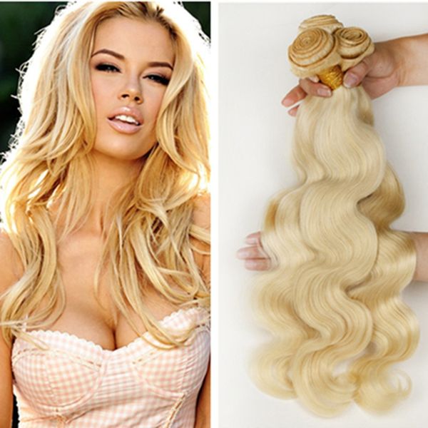 

Grade 9a color 613 bleach blonde eura ian hair body wave eura ian human hair weave bundle oft thick tangle hair exten ion
